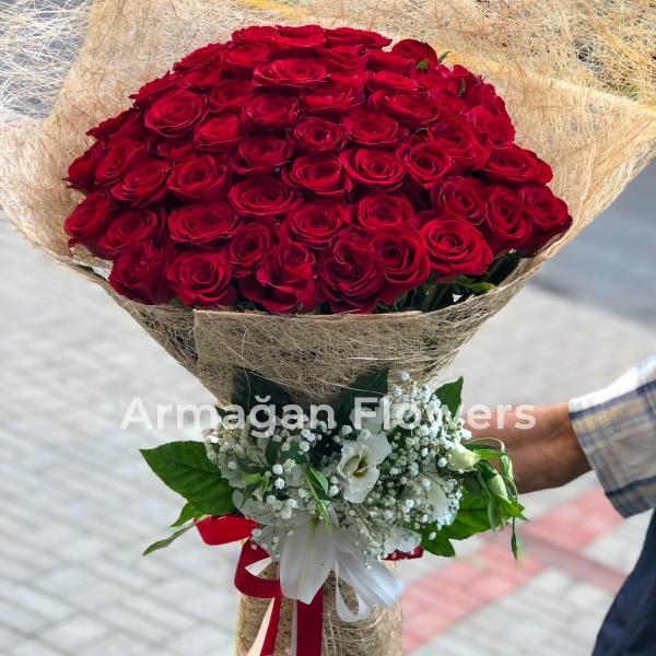 41 Red Roses Bouquet  Resim 2