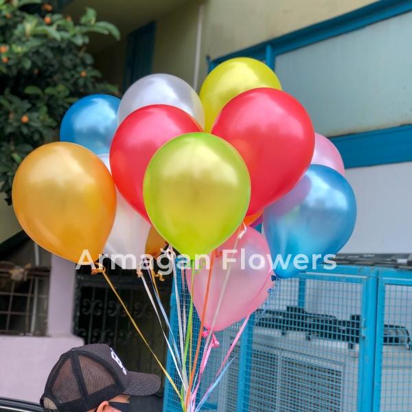 15 Multicolored Balloons  Resim 1