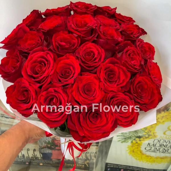 29 Red Roses Bouquet  Resim 1