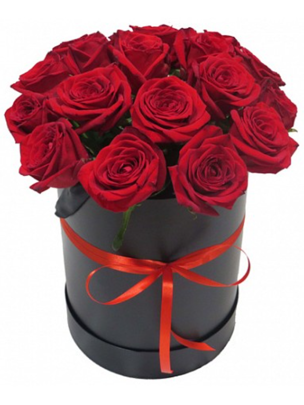 Цветы в Алании - 15 Red Roses in Box 