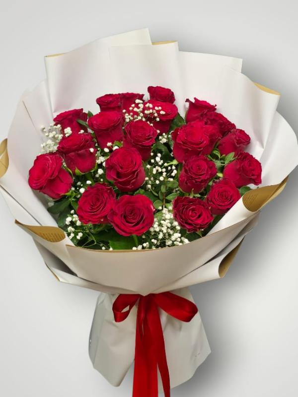  Alanya flower delivery - 21 Red Roses Bouquet 