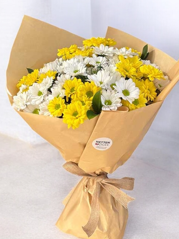  Alanya online çiçek - Sarı Beyaz Papatyalar