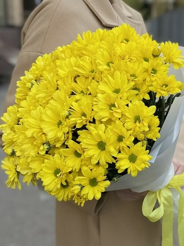 Alanya çiçekçi - Sarı Papatya Buketi