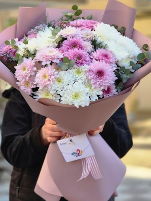  Alanya online çiçek - Mix Kasımpatı Buketi