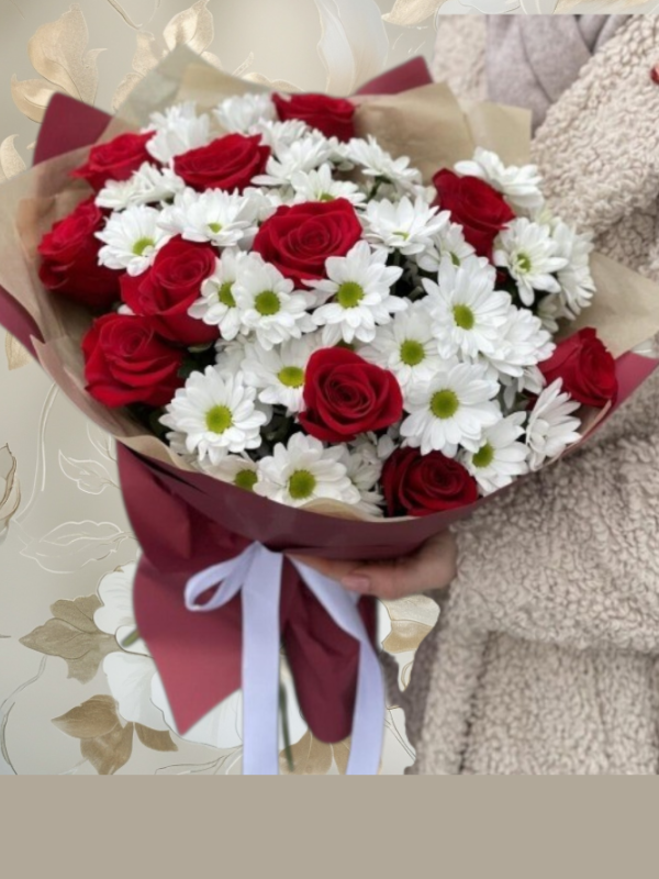  Alanya çiçek gönder - 11 Gül Krizantem Buketi 