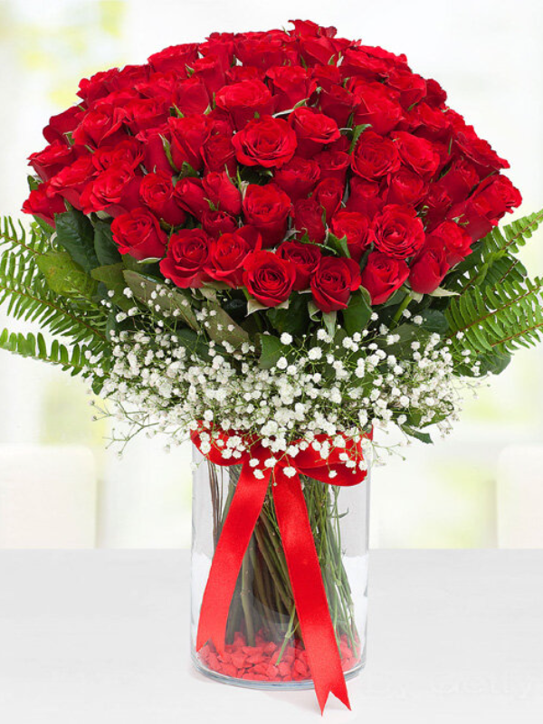 Цветы в Алании - in Vase 41 Red Roses