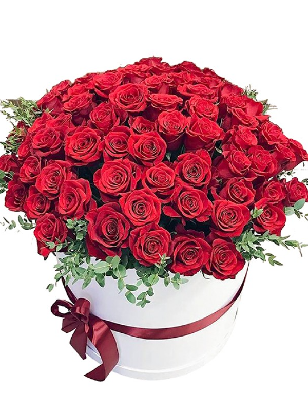  Доставка цветов Алания - 51 Red Roses in Box. 