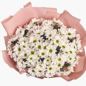  Alanya Florist White Krizantem Bouquet 