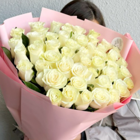  Alanya aynı gün çiçek 51 Beyaz Gül Buket