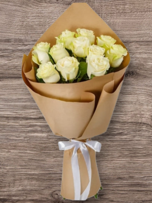  Armağan Çiçekçilik Alanya - 11 Beyaz Gül Buket