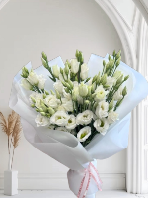  Alanya çiçek gönder - White Lisyantus Buket