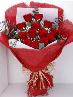 Alanya çiçekçi - 13 Kırmızı Gül Buketi