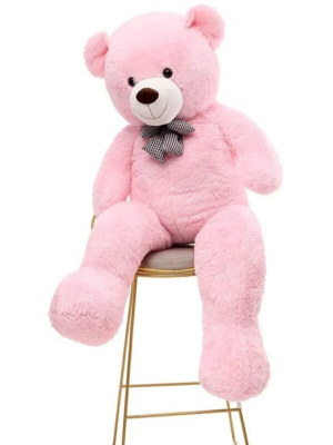 Armağan Çiçekçilik Alanya - 150 cm Dev Peluş Ayı Pembe