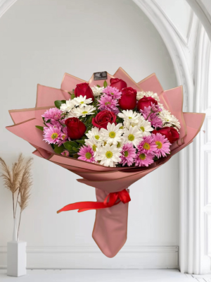 Alanya çiçekçi - 7 Gül Renkli Papatyalar