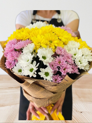Alanya çiçekçi - Karma Papatya Buketi