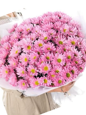 Alanya çiçekçi - Pembe Papatya Buketi