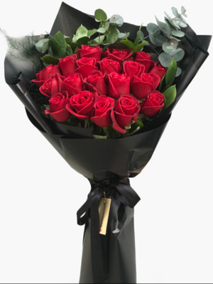 Alanya çiçekçi - 19 Kırmızı Gül Buketi