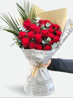 Alanya çiçekçi - 21 Kırmızı Gül Demeti