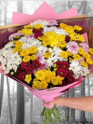  Alanya aynı gün çiçek - Mix Krizantem Buket