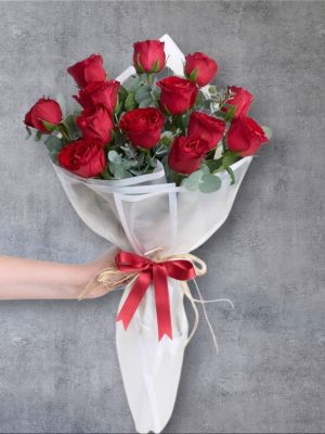  Alanya çiçek gönder - 13 Kırmızı Gül Buketi