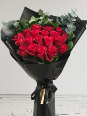 Alanya çiçekçi - 19 Kırmızı Gül Buketi