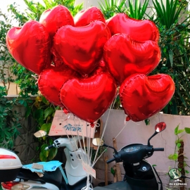  Alanya Flower Delivery 11 Heart Balloons 