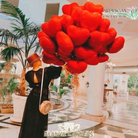  Alanya Blumenlieferung 25 Heart Balloons 